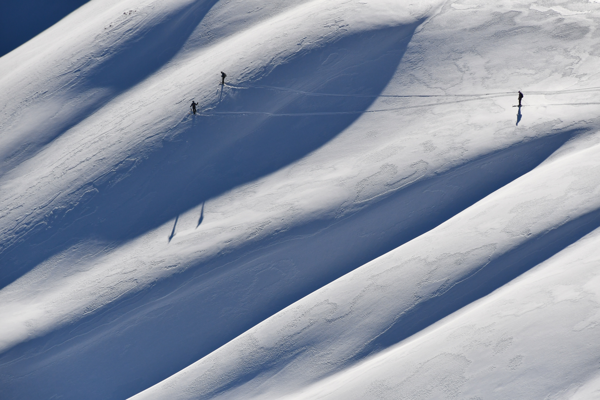 Décembre 2021, vallon de l’Infernet, massif du Parpaillon.Solaire